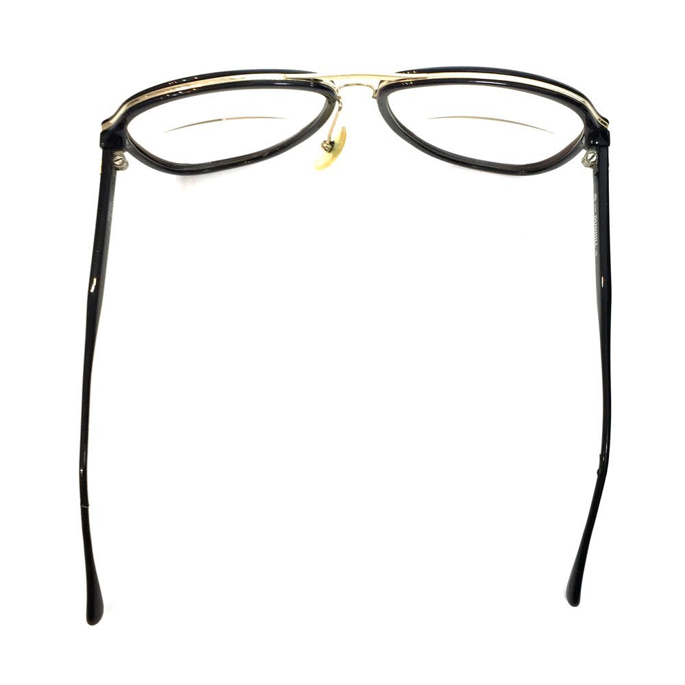 ◆dunhill ダンヒル サングラス メガネ 眼鏡 度入り 6077 90 61□16 メンズ レディース ブラック×ゴールド ドイツ製フレーム 6CC/89400_画像9