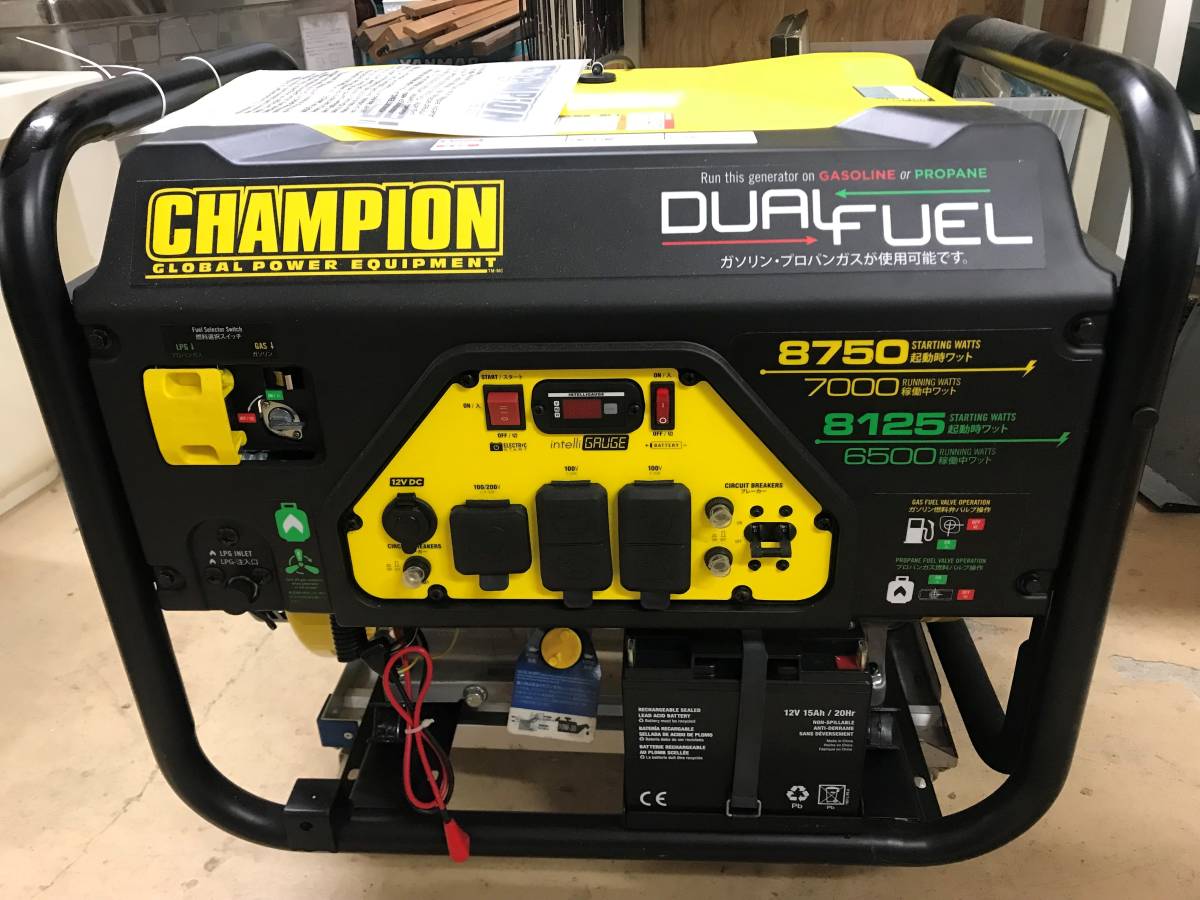 CHAMPION 発電機　対応 防災用 ポータブル発電機 非常用電源 ポータブル電源 家庭用 団体用 キャンプ DIY 防災グッズ 建設作業停電対策 _画像1