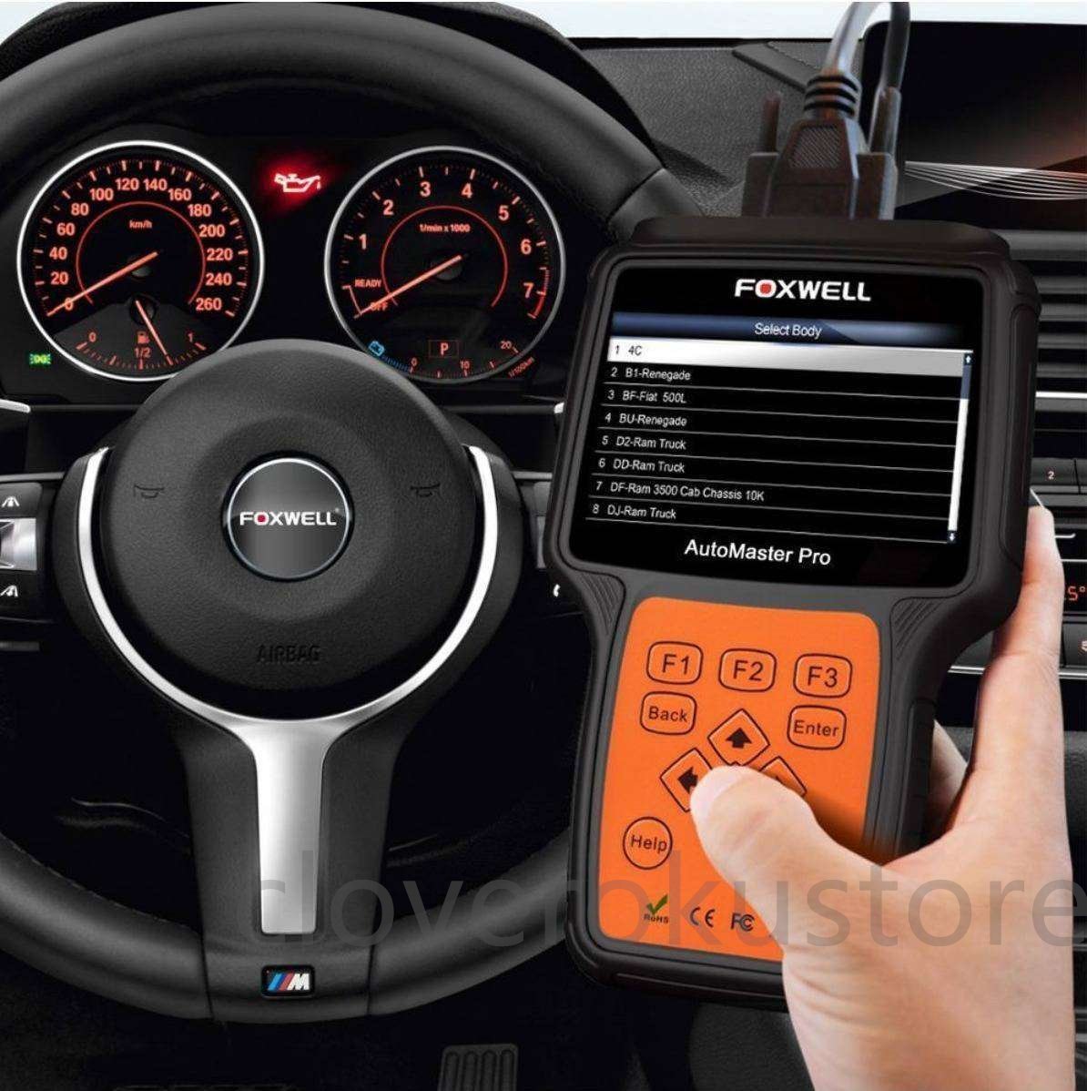 Foxwell NT624 オールシステムスキャンツール 自動車 故障診断機 OBD2 エンジン ABS SRS HVAC ステアリング_画像4