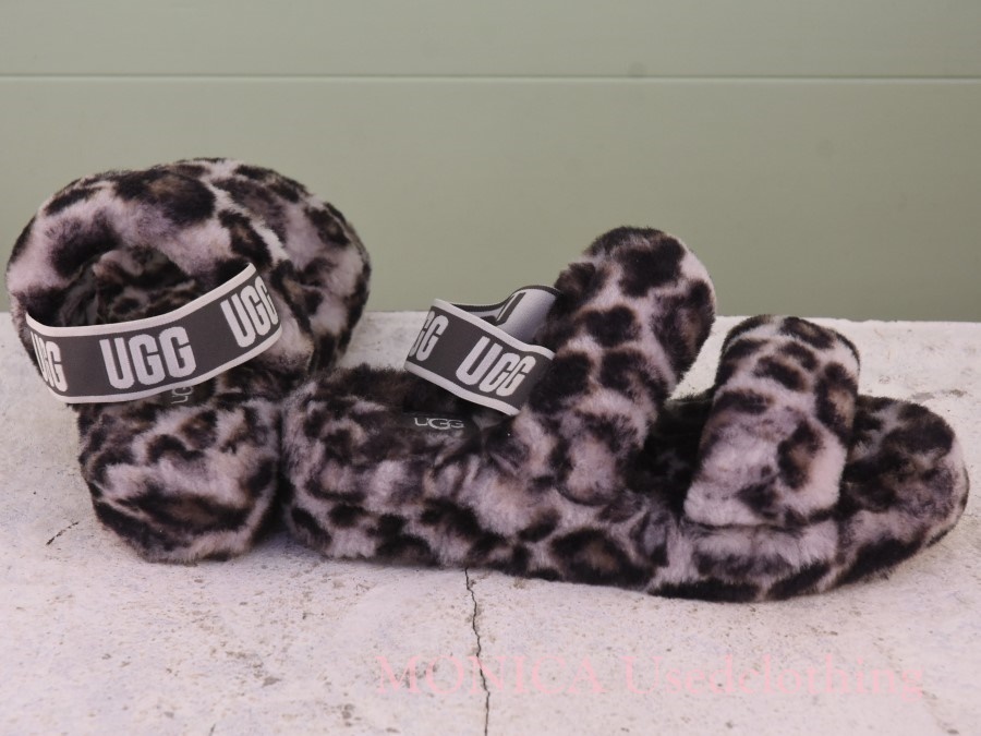 MK490* new old goods [UGG UGG ] sandals Leopard pattern lady's W7 24cm