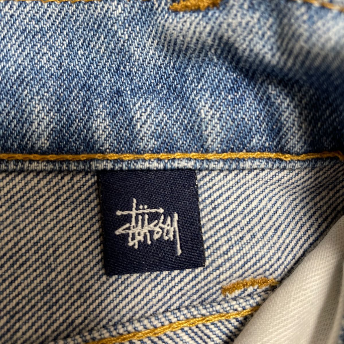 90s『stussy』ステューシー　オールドステューシー　デニム　ジーンズ　紺タグ　USA製 アメリカ製　ヴィンテージ　ビンテージ