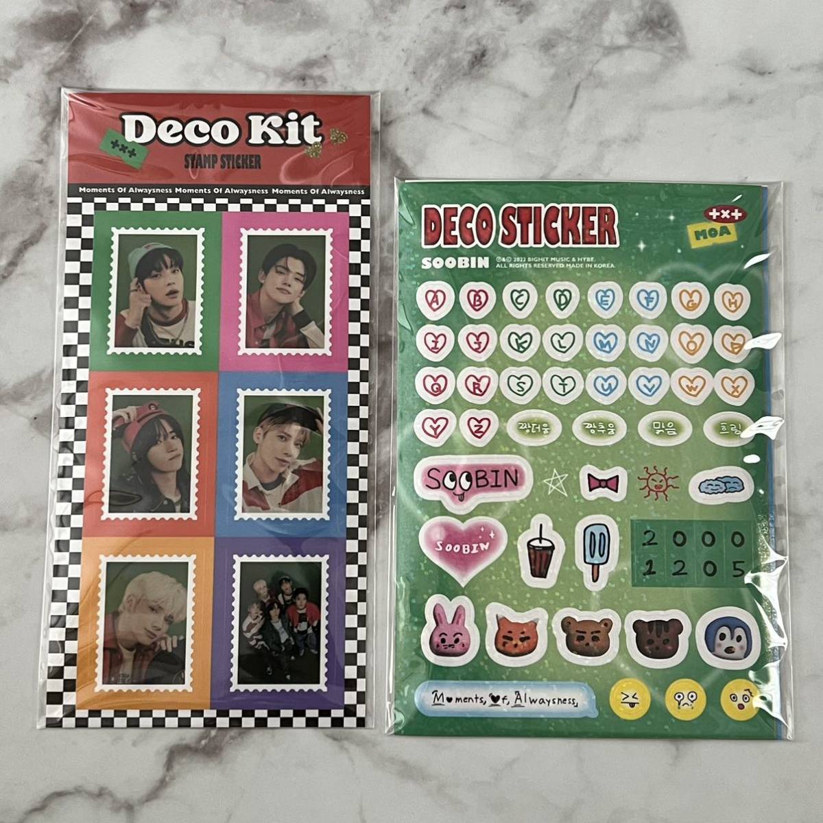 TOMORROW X TOGETHER TXT トゥバ 公式 グッズ Deco kit デコキット スビン ヨンジュン ボムギュ テヒョン ヒュニンカイ ※欠品あり_画像5