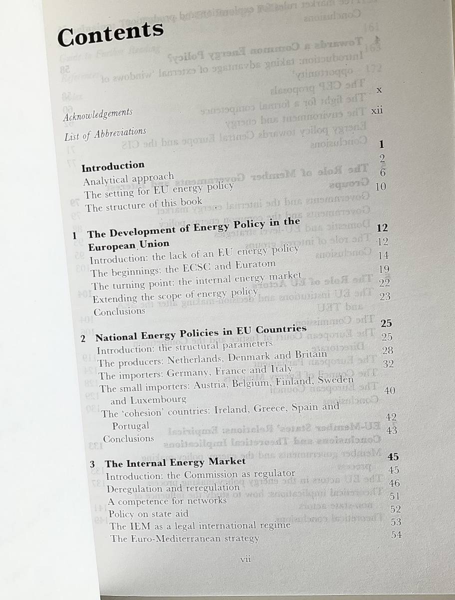 洋書 Energy Policy in the European Union 新品同様　書き込み切り取りなし　ISBN 0333643496 _画像5