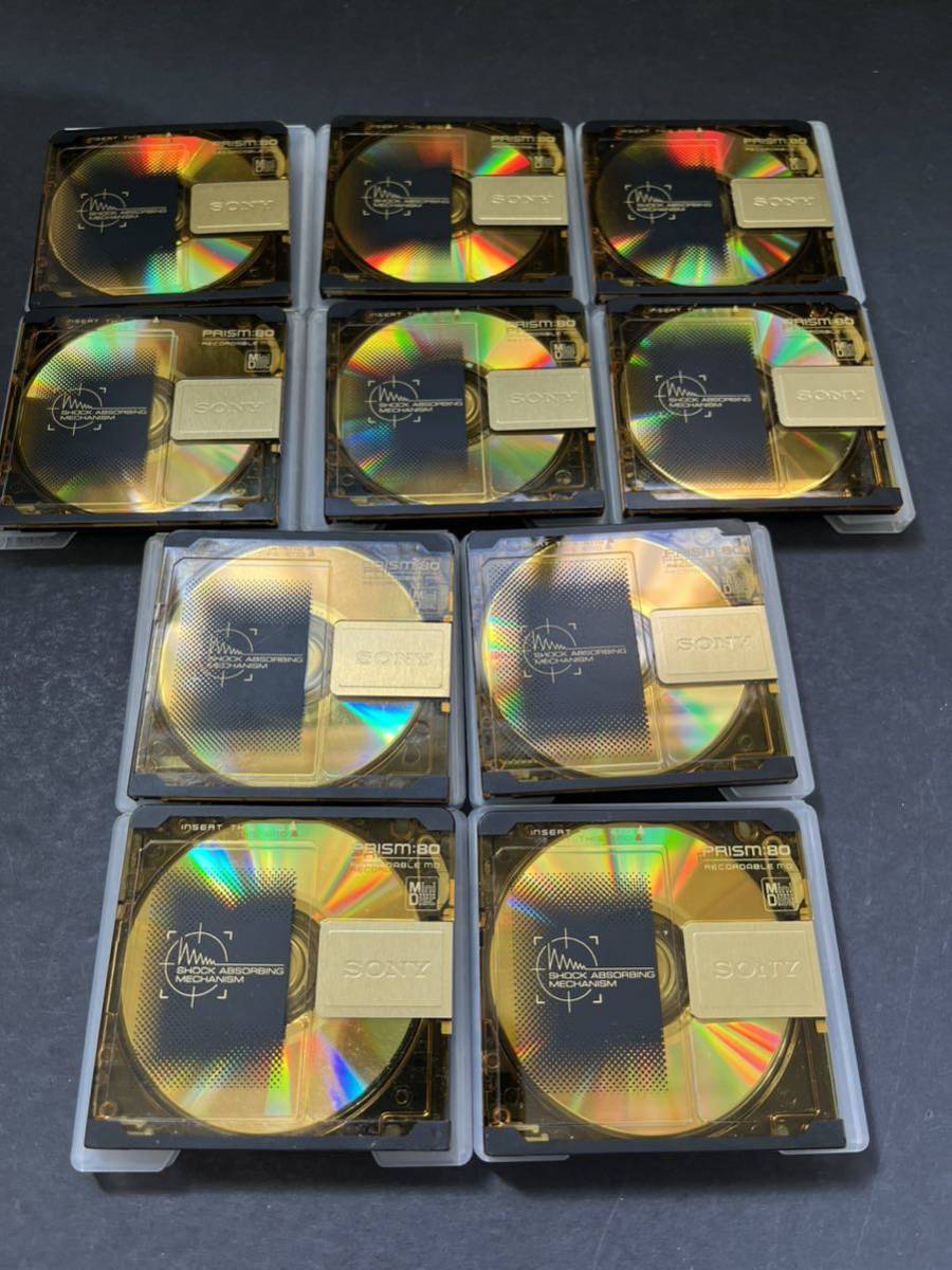 MD ミニディスク minidisc 中古 初期化済 ソニー SONY PRISM 80 10枚セット 記録媒体_画像2