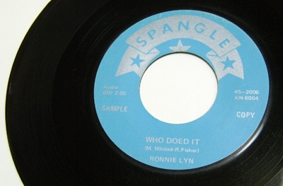 45rpm/ BURNING EYES - RONNIE LYN - WHO DOED IT / 50's,ロカビリー,FIFTIES,SPANGLE_画像3