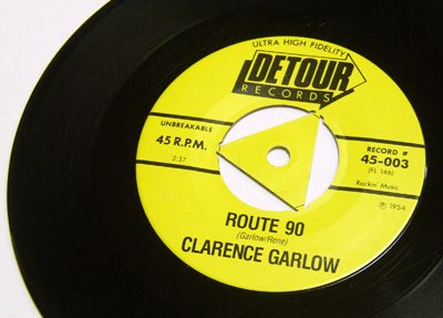 45rpm/ CRAWFISHIN' - CLARENCE GARLOW - ROUTE 90 / 50s,R&B,WILD,Jump Blues,ロカビリー,BOPPIN' BOB,DETOUR RECORDS,1987_画像3