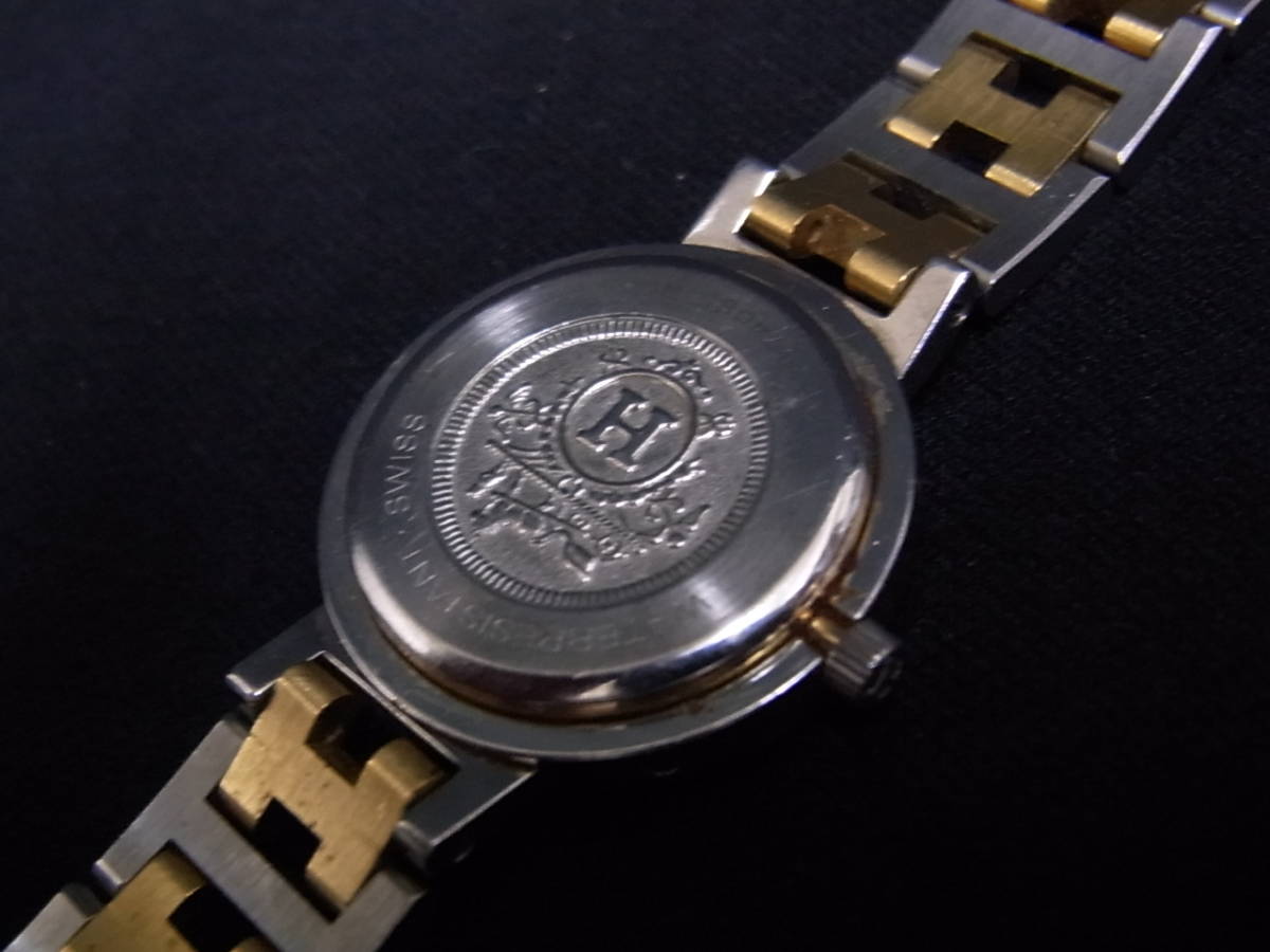 エルメス HERMS クリッパー レディース時計 USED 腕周り約15.5ｃｍ 電池/パッキン交換済みの画像4