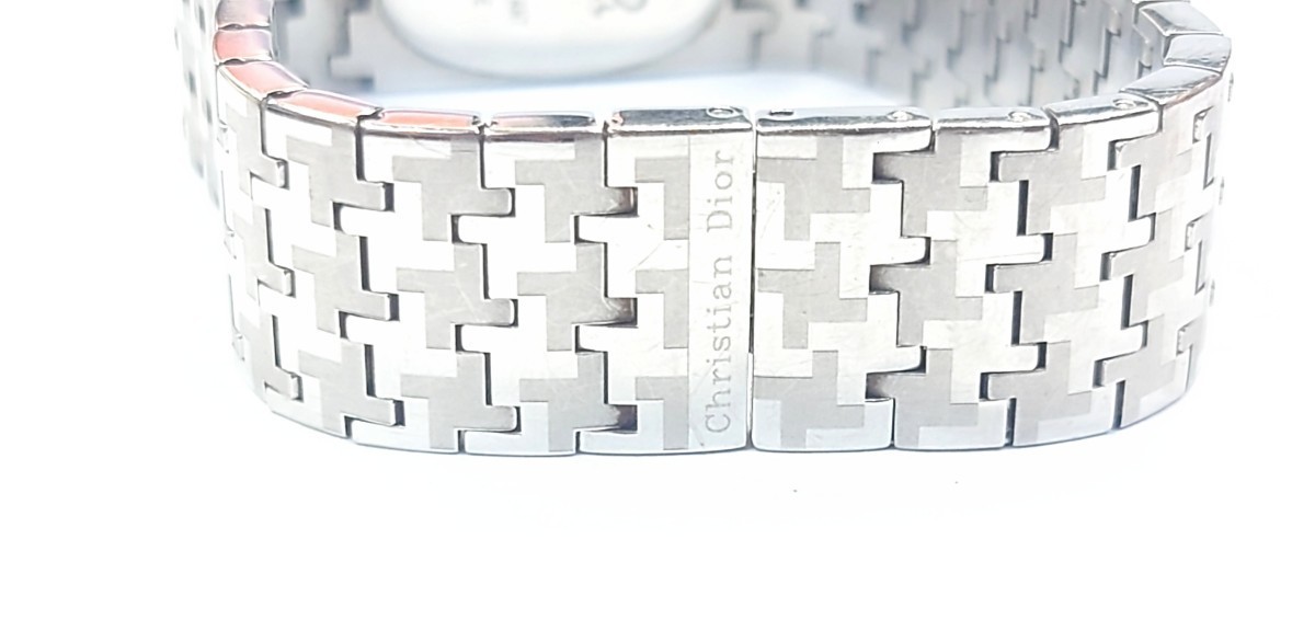 Christian Dior 時計 レディース シェル 腕時計 ブレスレットウォッチ クリスチャンディオール D70-100 電池交換済み☆ jm9◇50の画像4