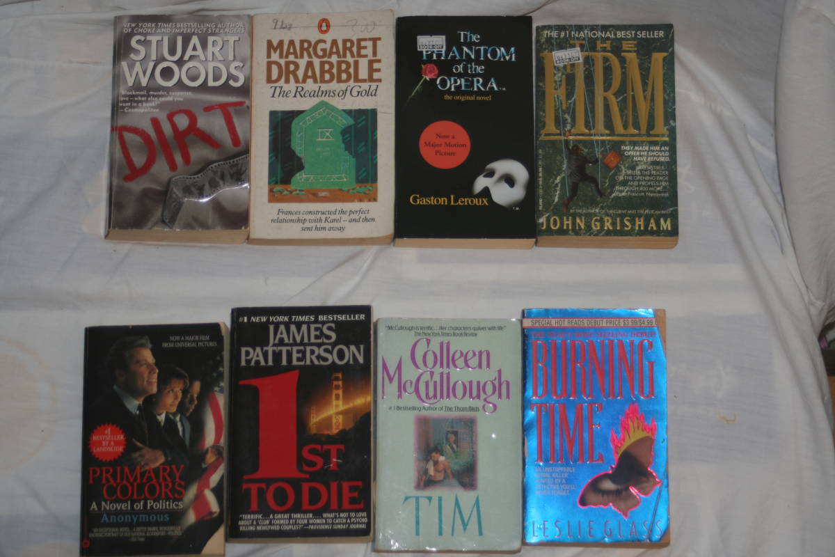  English mystery 8 pcs. John Grisham |The Firm,Gaston Leroux| The Phantom of the Opera