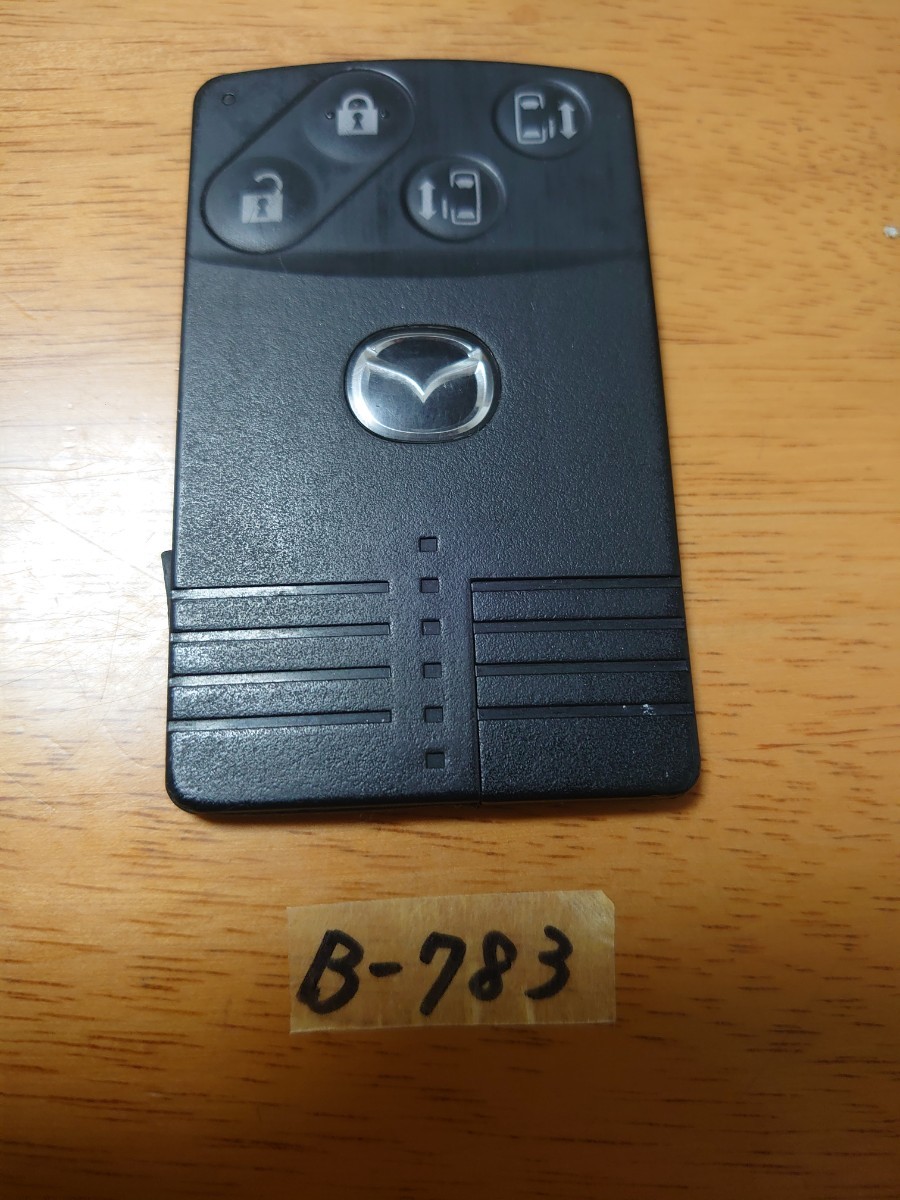 B-783 Mazda подлинный расширенный ключ 4 кнопка Premacy CR3W MPV LY3P смарт-карта смарт-дверь для смарт-карты