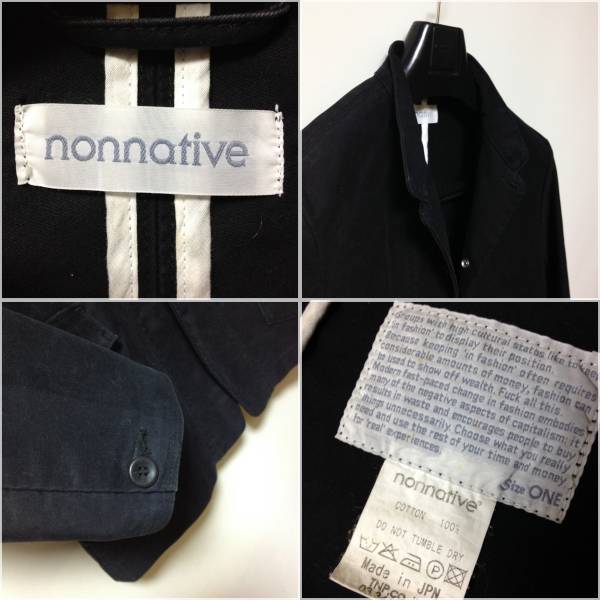 #nonnative｜ノンネイティブ 日本製デザインジャケット ブラックカラー sizeM程度._画像3