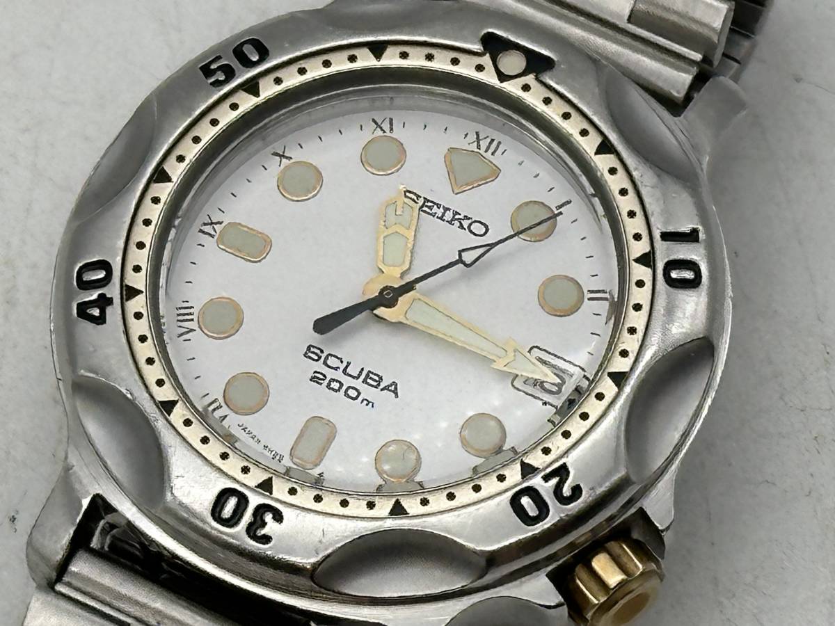 SEIKO セイコー　本物　SCUBA スキューバー200ｍ　5H25-6000　メンズ腕時計　稼働品