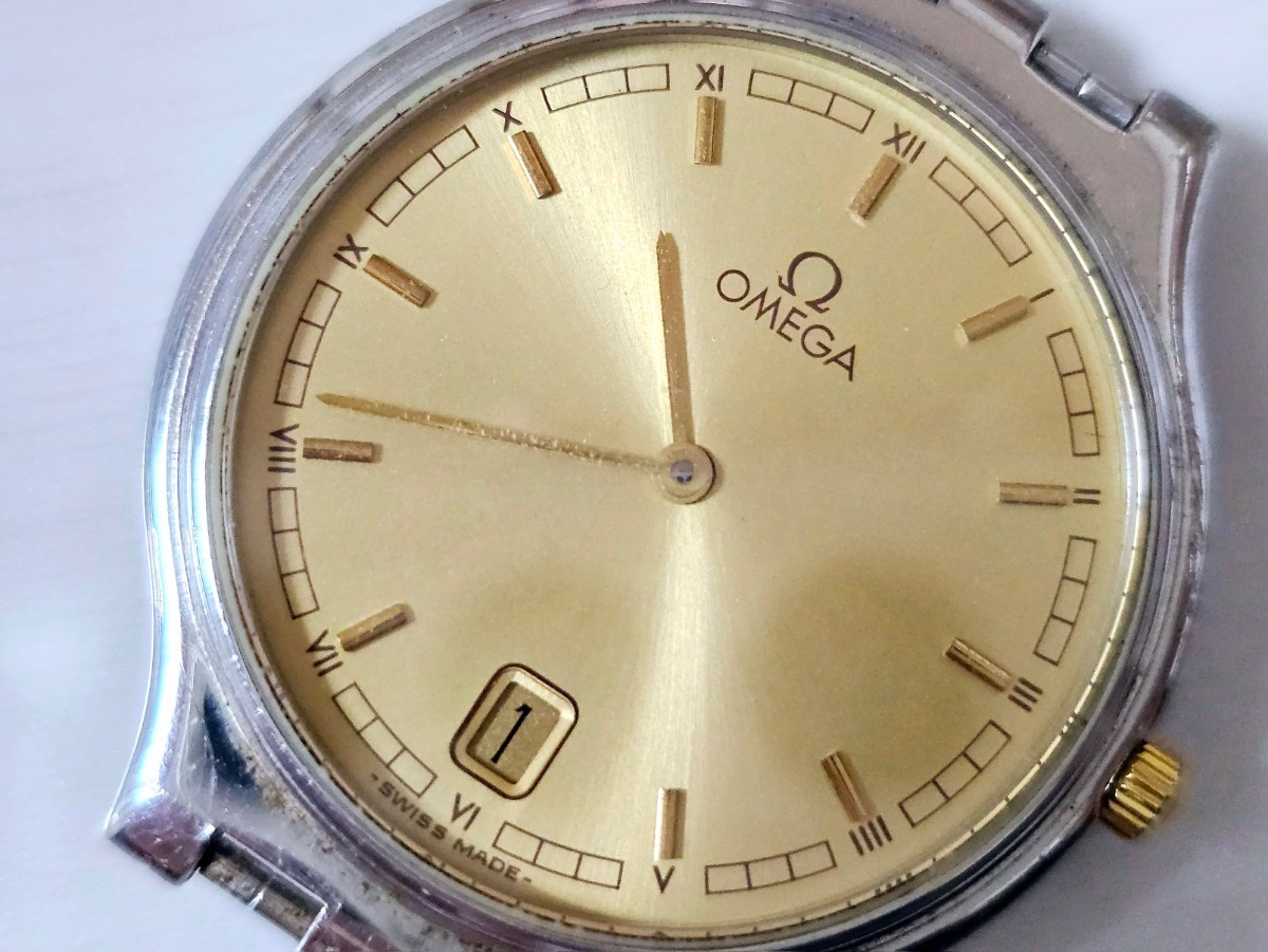 OMEGA オメガ デビル シンボル 18K YGベゼル 紳士用高級腕時計 メンズモデル