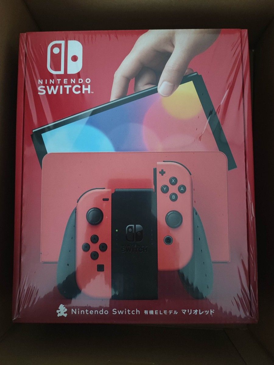新品未開封 Nintendo Switch（有機ELモデル） マリオレッド 任天堂　スイッチ