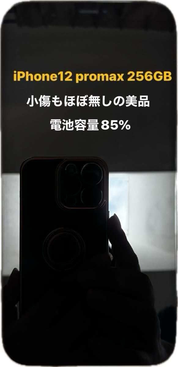 iPhone12promax 256gb 美品　電池容量85% 10月2日17時までの出品です。付属品なしでの送付となります。