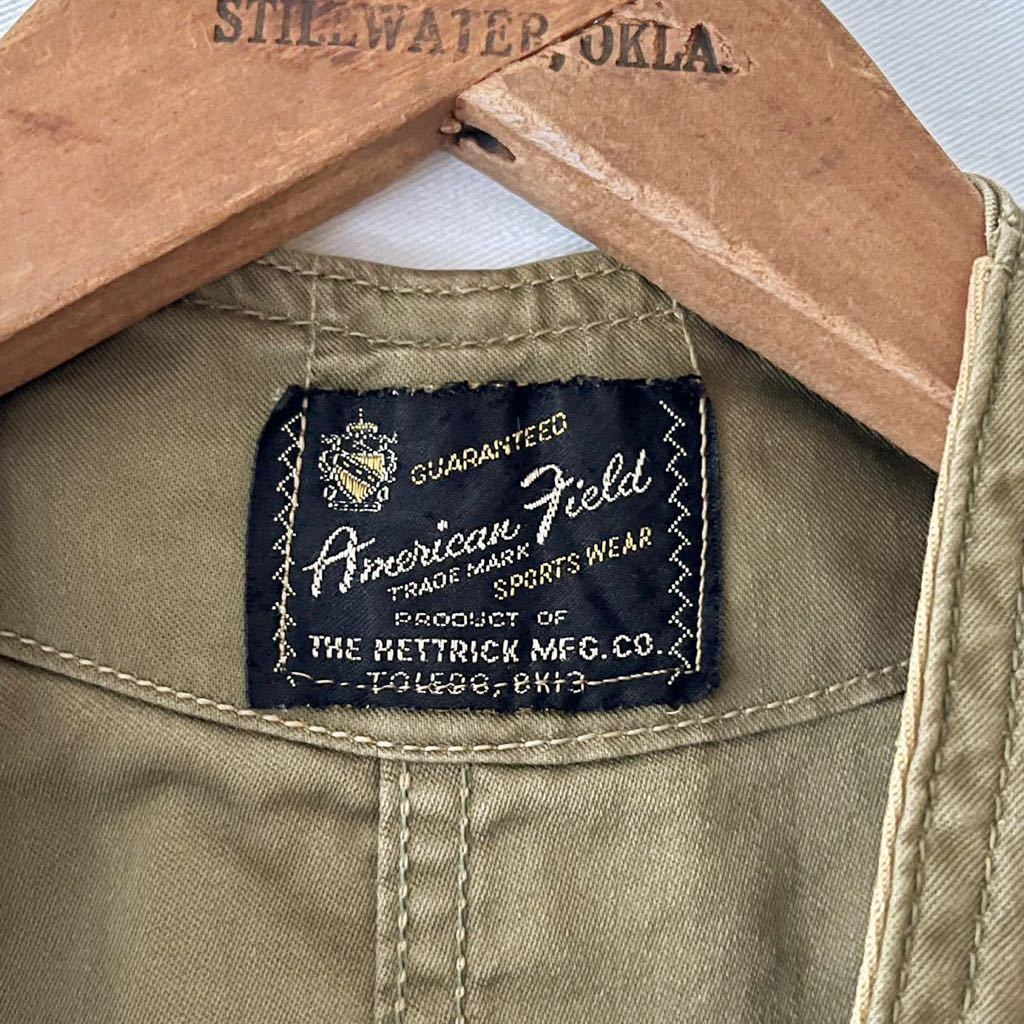 50s American Field ハーフムーン ポケット フィッシングベスト 50s American Field ハーフムーン ポケット フィッシングベスト