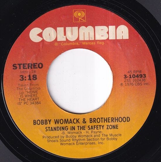 Bobby Womack & Brotherhood - Standing In The Safety Zone / A Change Is Gonna Come (A) H541_7インチ大量入荷しました。