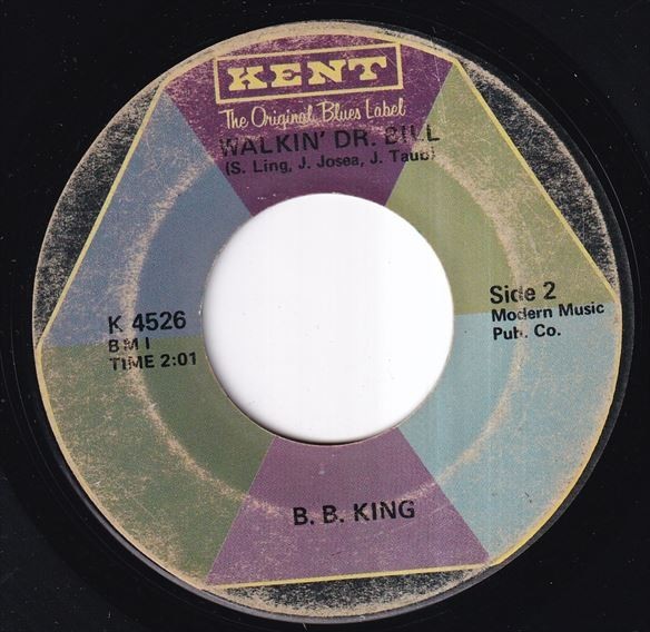 B.B. King - Worried Life / Walkin' Dr. Bill (C) H146_7インチ大量入荷しました。