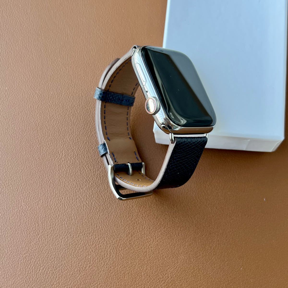 アップルウォッチレザーベルト　iwatch時計バンド　apple SE Apple Watch Series 4 42/44/45mm あっぷる　SE_画像3