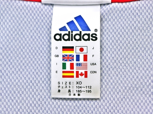 BS8-452●/adidasアディダス♪日本製☆JD1005*日本代表*レプリカ*ユニフォーム*半袖Tシャツ*鮮やかブルー！XO【インボイス対応店】※▲_画像4