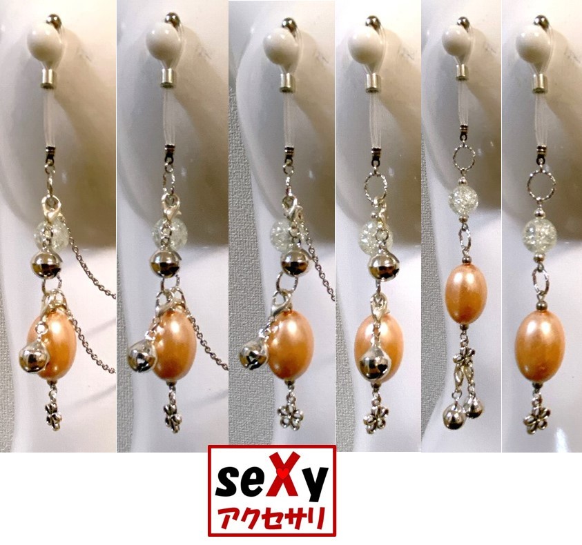 【ハンドメイド】seXyアクセサリ★ネックレス＆ニップルチャーム　SNN176