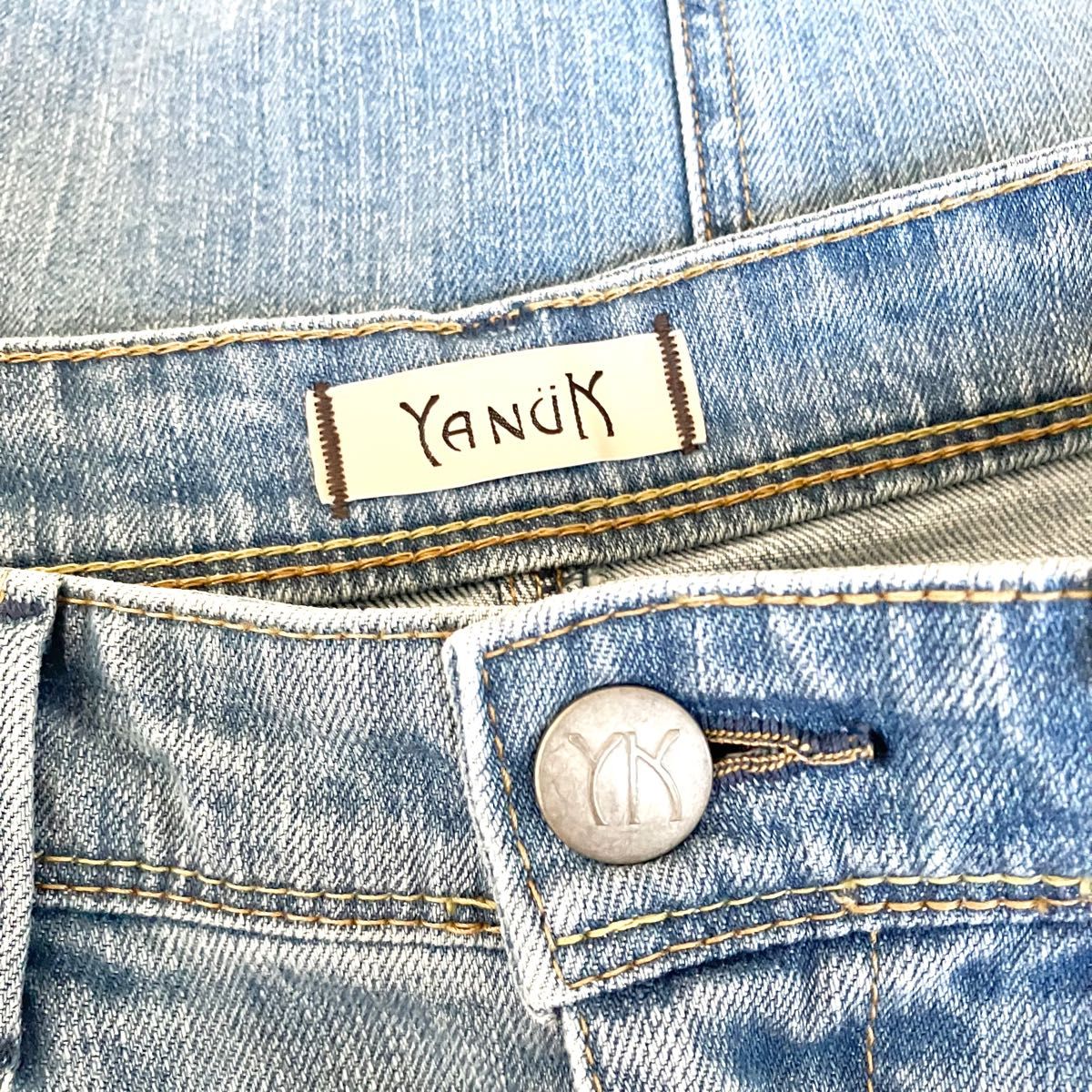 YANUK マキシ Aライン スカート M VSX カットオフ デニムスカート