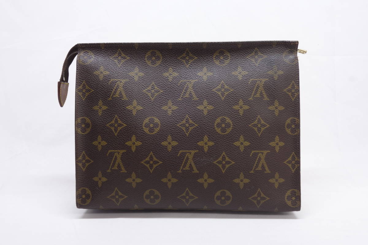 ◆現状品◆LOUIS VUITTON ルイヴィトン モノグラム 化粧ポーチ 25cm 廃番モデル_画像2