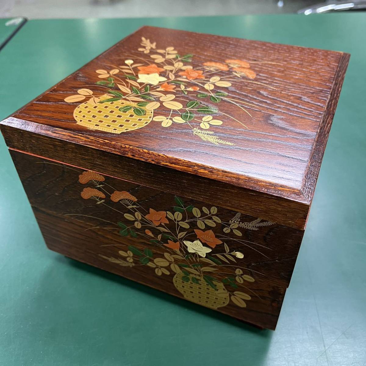 会津塗 重箱 2段 木製 和食器 _画像1