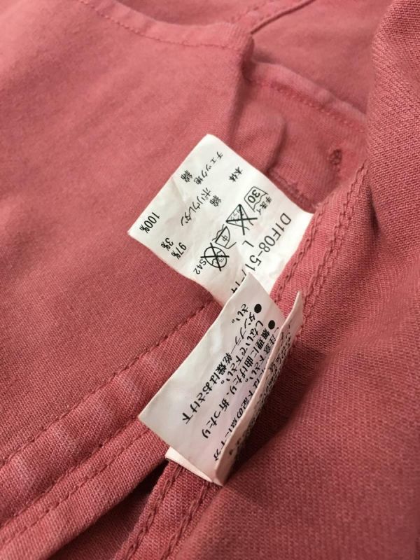 ★BURBERRY BLACK LABEL Pink Color Wire Denim Jacket/Blouson ・L ・USED_★素材=コットン97%・ポリウレタン3%
