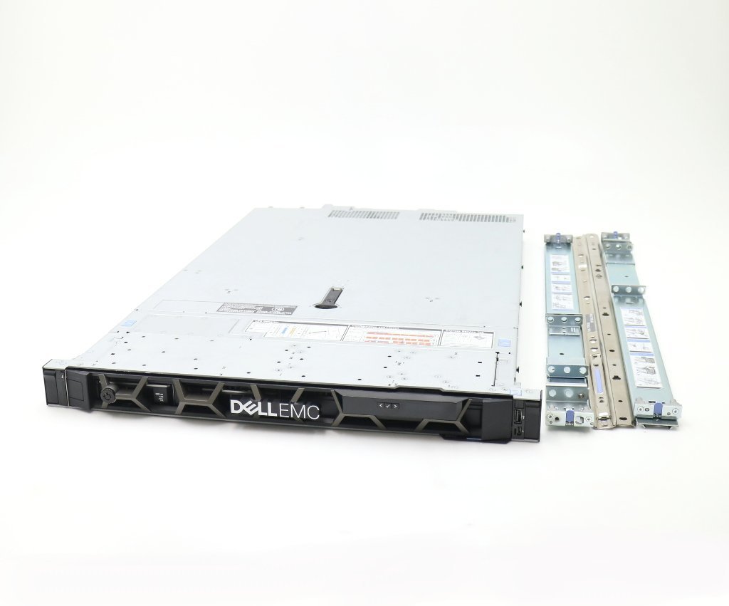 DELL PowerEdge R440 Xeon Gold 5122 3.6GHz*2 192GB 600GBx2台(SAS2.5インチ/12Gbps/RAID1構成) DVD+-RW AC*2 PERC H330(SAS12Gbps対応)_画像1