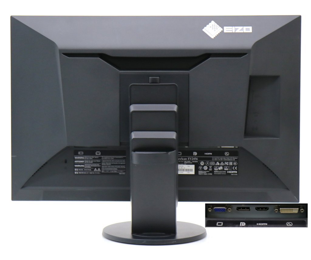 EIZO FlexScan EV2456 24.1インチ非光沢IPSパネル WUXGA 1920x1200ドット HDMI/DisplayPort/DVI-D/アナログRGB入力 5000h未満_画像2