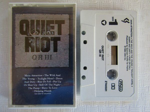 [ reproduction verification settled US record cassette ]Quiet Riot / QRIII (1986)kwaieto*la Io to