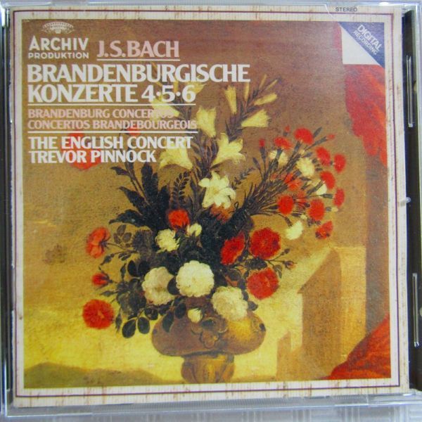 【米盤】ピノック「J.S.バッハ：ブランデンブルク協奏曲4，5，6番」1982年_画像1