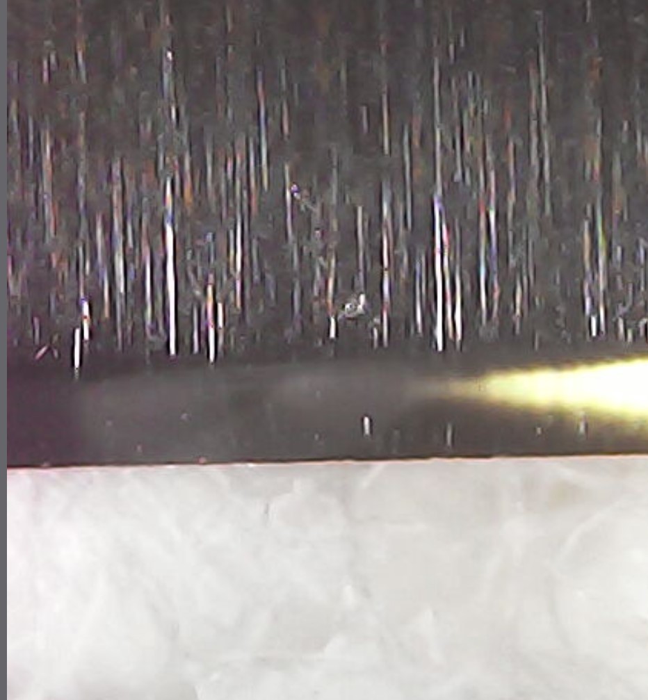 新品 ダイヤモンドペースト #90000 W0.18 5g コンパウンド 研磨 鏡面 天然砥石 研磨 剃刀 カミソリ ナイフ 包丁 鑿 鉋_西洋剃刀を研いだ画像です。
