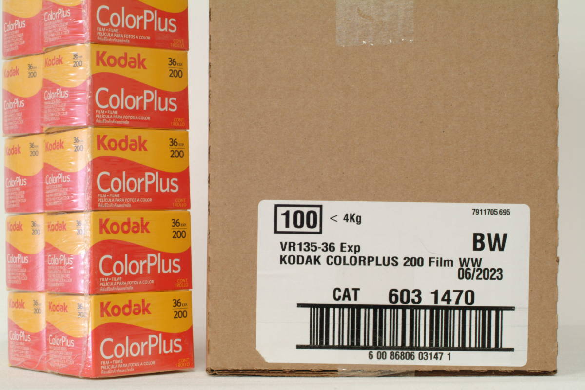 【100本】Color Plus 200-36枚撮 ネガカラーフィルム【即決】135/35mm★ISO感度200 KODAK コダック CAT603-1470 0086806031479 新品_画像2