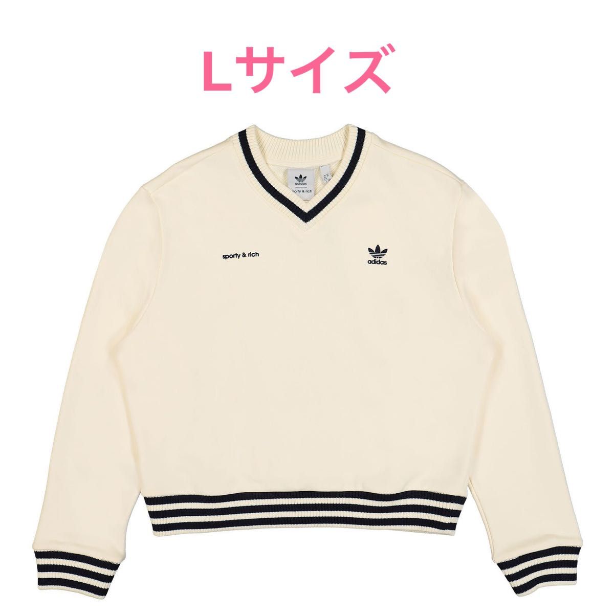 adidas Originals Sporty&Rich Vネック セーター 