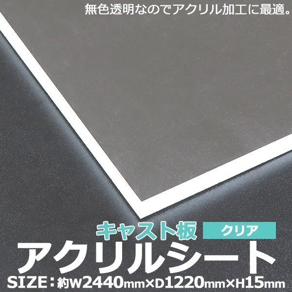 ついに再販開始!】 アクリルシート アクリル板 キャスト板 約横2440mm