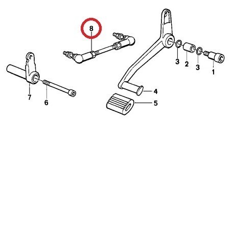 BMW　シフトロッド　ギアチェンジ アジャスタブルリンケージ　R100RS　R100RT　R100S　R80　R80RT　R65　R80/7　R75/7　R60/7_画像3