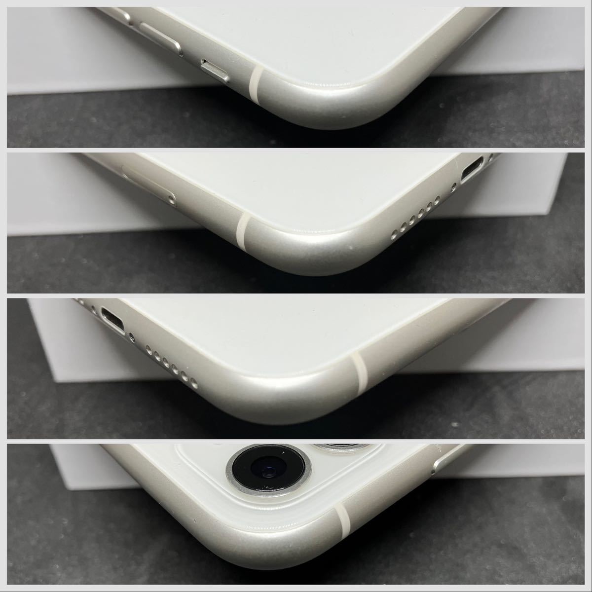 【動作良好】Apple iPhone11 128GB ホワイト A2221 MWM22J/A SIMフリー【バッテリー劣化】