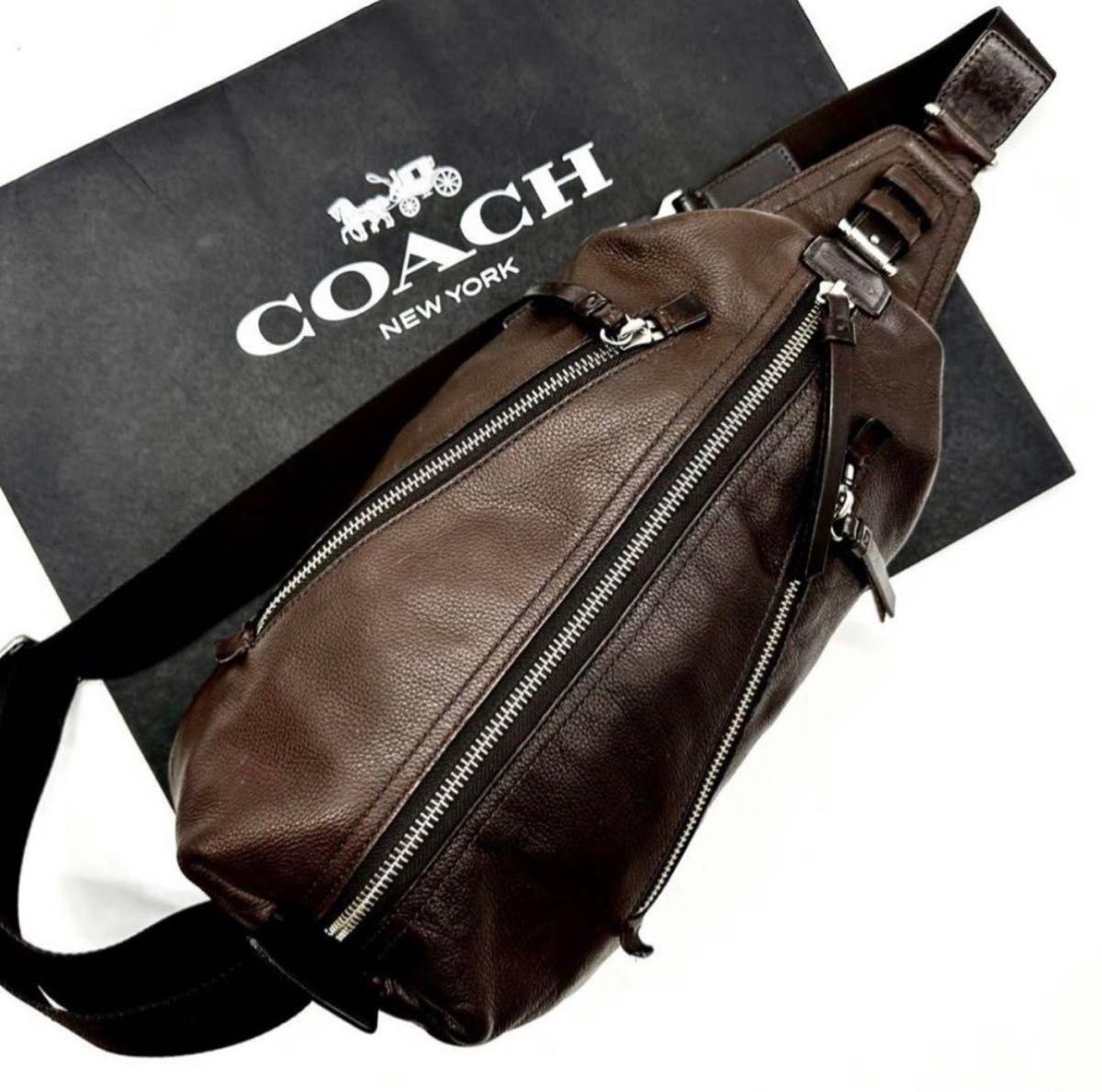 極美品】コーチ COACH トンプソン スリング パック ショルダーバッグ