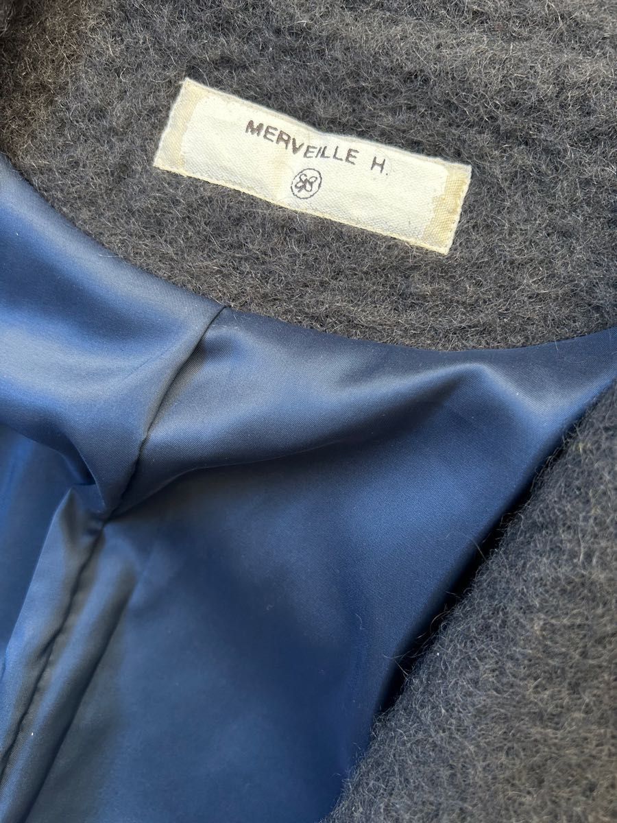 MERVEILLE H.ロングウールコート#日本製メルベイユアッシュ テーラードコー