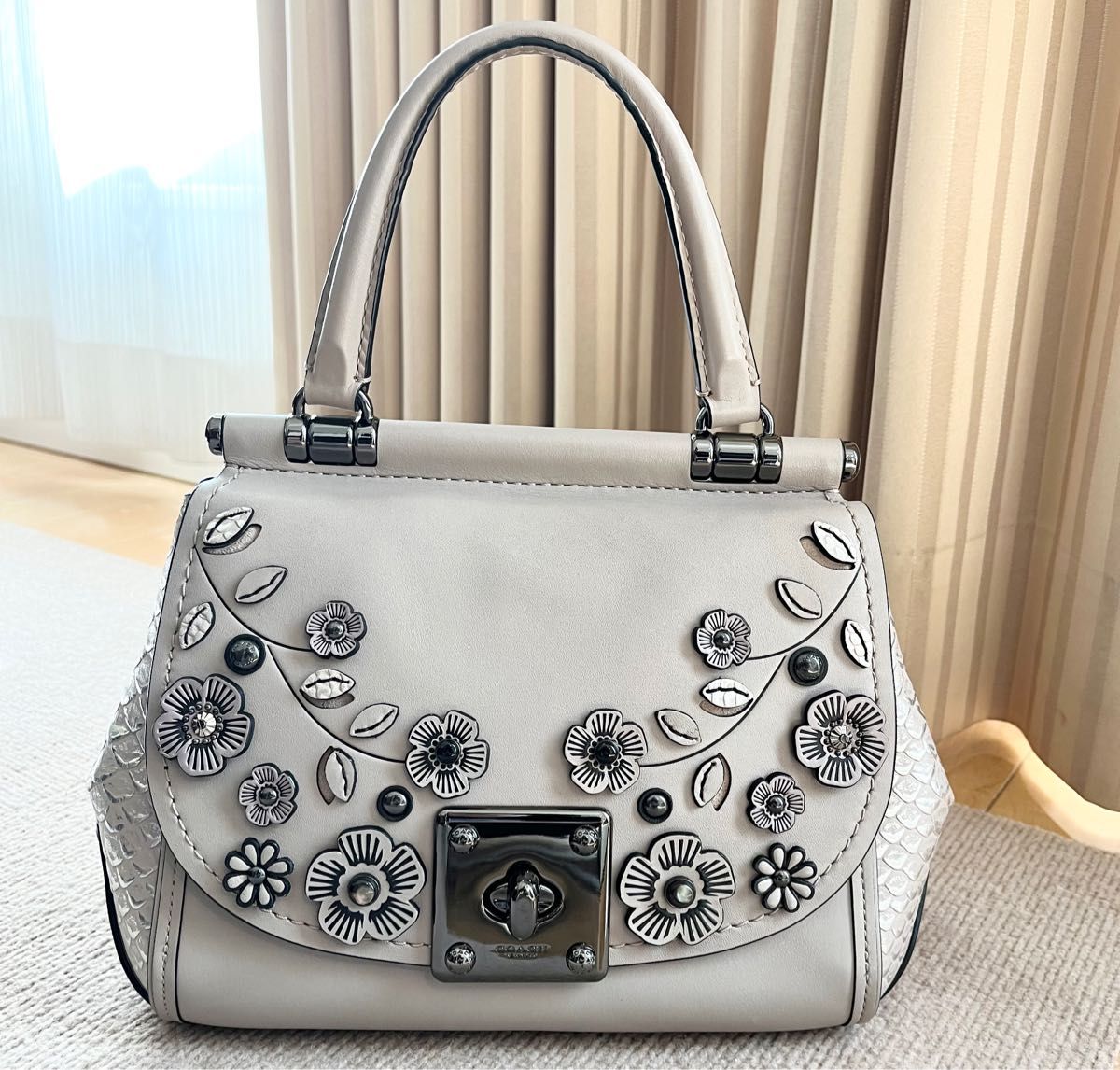 Coach コーチ ティーローズ ドリフター フラワー 2wayバッグ レザー