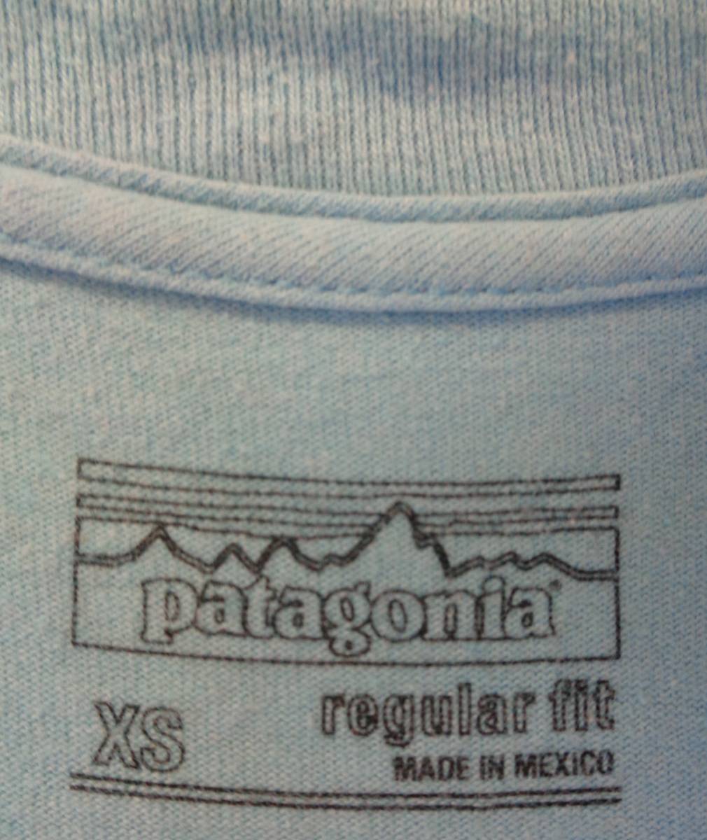 T-284　PATAGONIA　パタゴニア　胸元ロゴ　背面ロゴT　XS_画像7