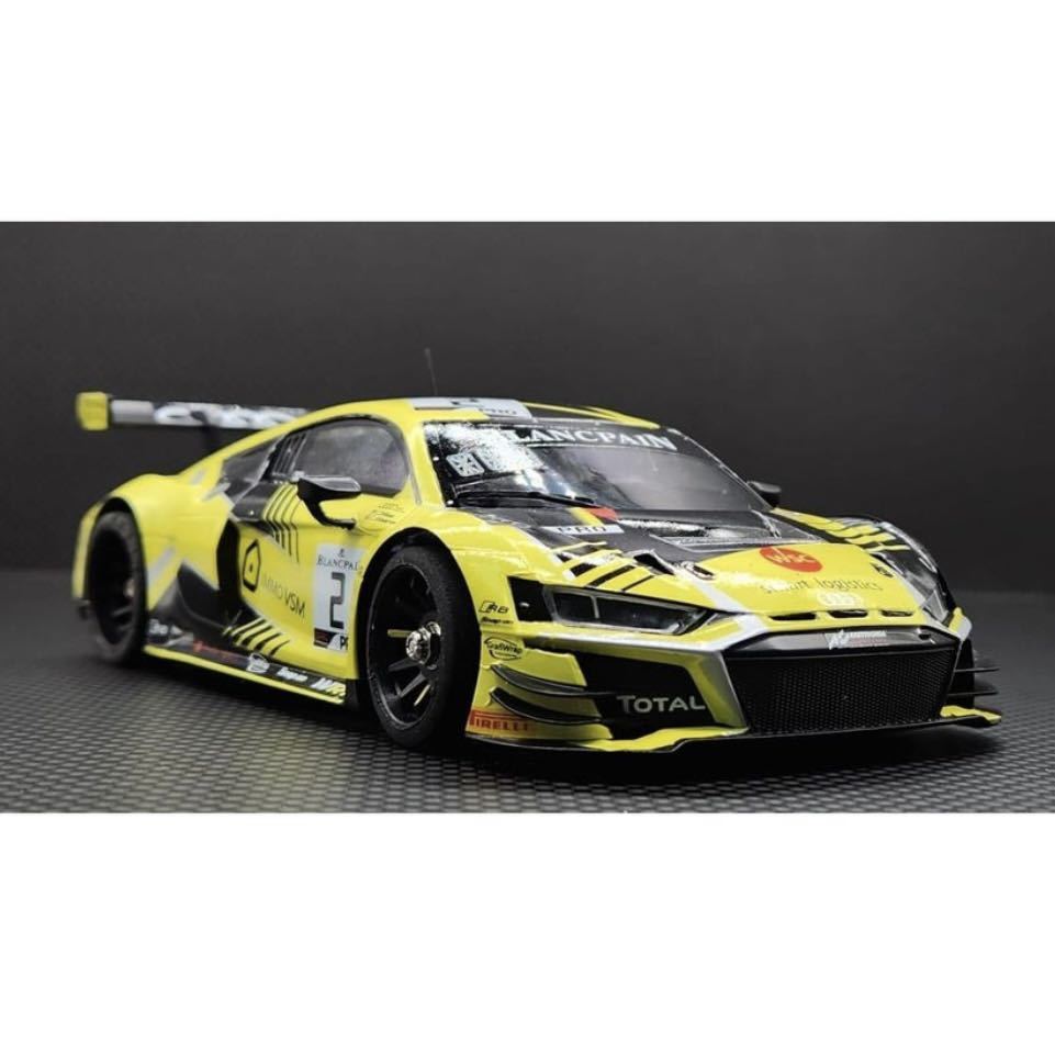 GL Racing 京商 ミニッツ 互換 ボディ 塗装済み アウディ R8 EVO イエロー