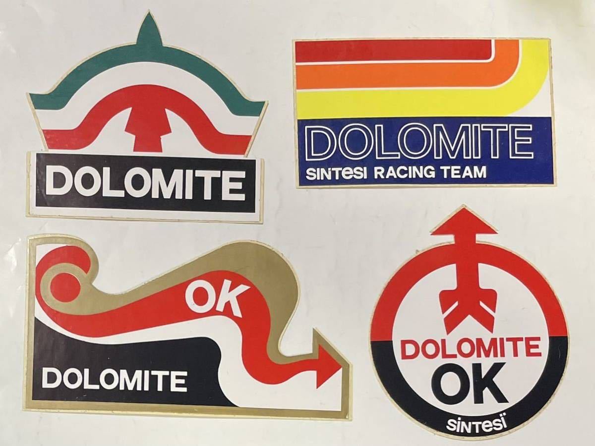 昭和レトロ 当時物 DOLOMITE ドロミテ ステッカー シール 4枚 検・スキー スノーボード_画像1