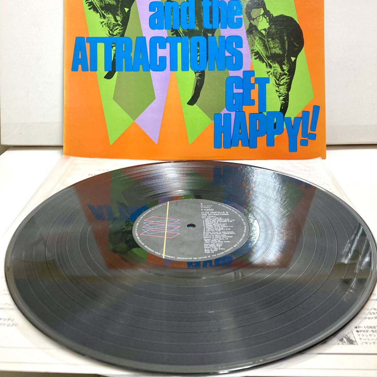 【極美品】Get Happy ! ゲット・ハッピー / Elvis Costello and the Attractions エルヴィス・コステロ エルビス 【LPアナログ レコード】 _画像4