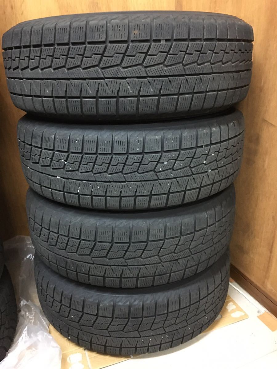 50プリウスで使用 レオニスアルミ＆スタッドレスタイヤセット　ヨコハマ　iG70 195/65R15 2021年 新潟市手渡し可_画像9