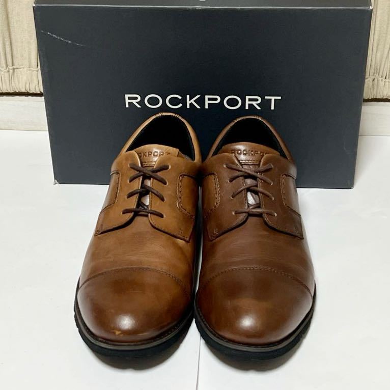 【us8/26cm】ROCKPORT/ロックポートCH1934 ストレートチップ、ドレスカジュアルシューズ ◇HYDRO-SHIELD 防水加工レザー使用_画像2