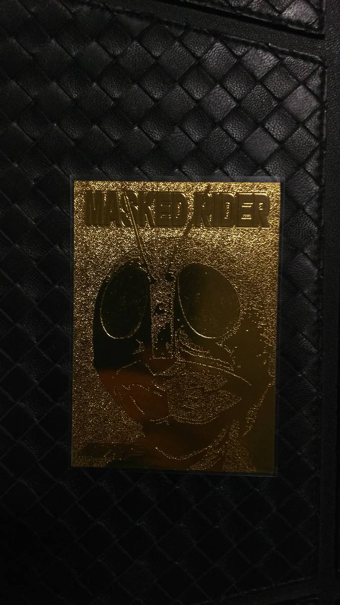 アマダ 1996年 トレカ 仮面ライダー 22K ゴールドカード トレーディングカード