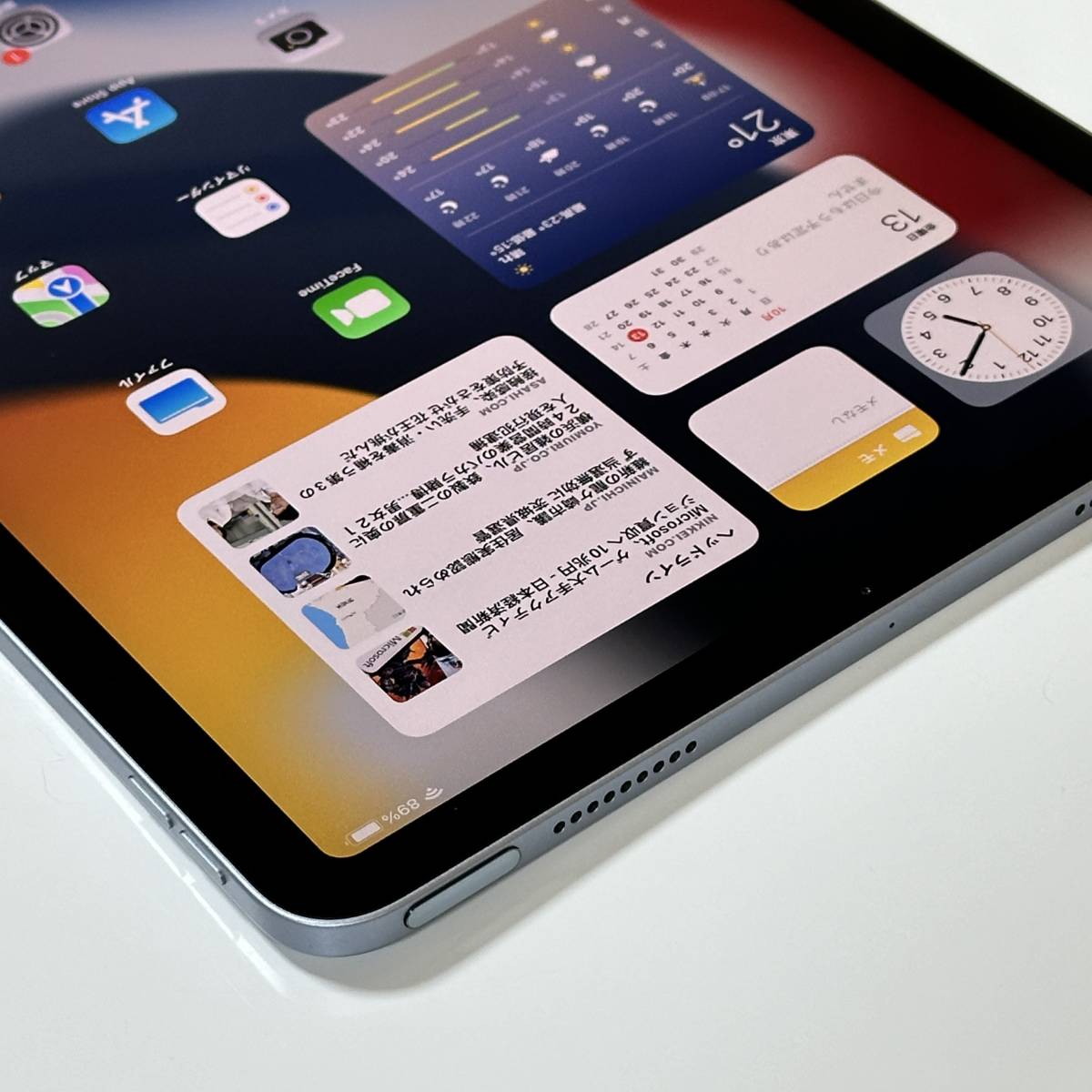 Apple iPad Air (第4世代) スカイブルー 64GB 3H185J/A Wi-Fiモデル iOS15.5 アクティベーションロック解除済_画像7